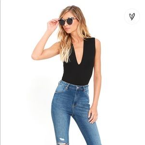 Lulus Work It Black Bodysuit
